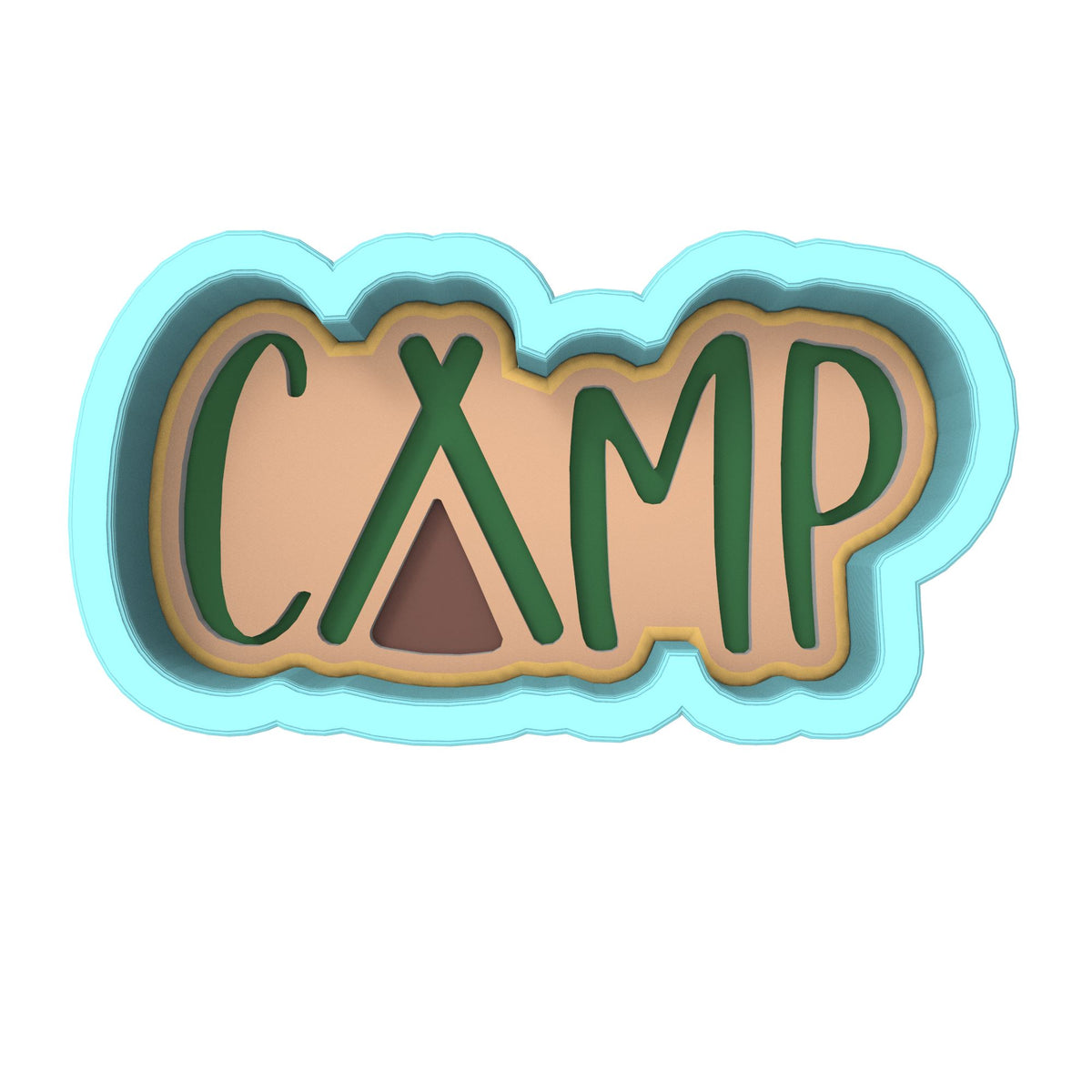 Camp Cookie Cutter | Stamp | Stencil #1 Boys/ Army / Outdoorsman Cookie Cutter Lady 