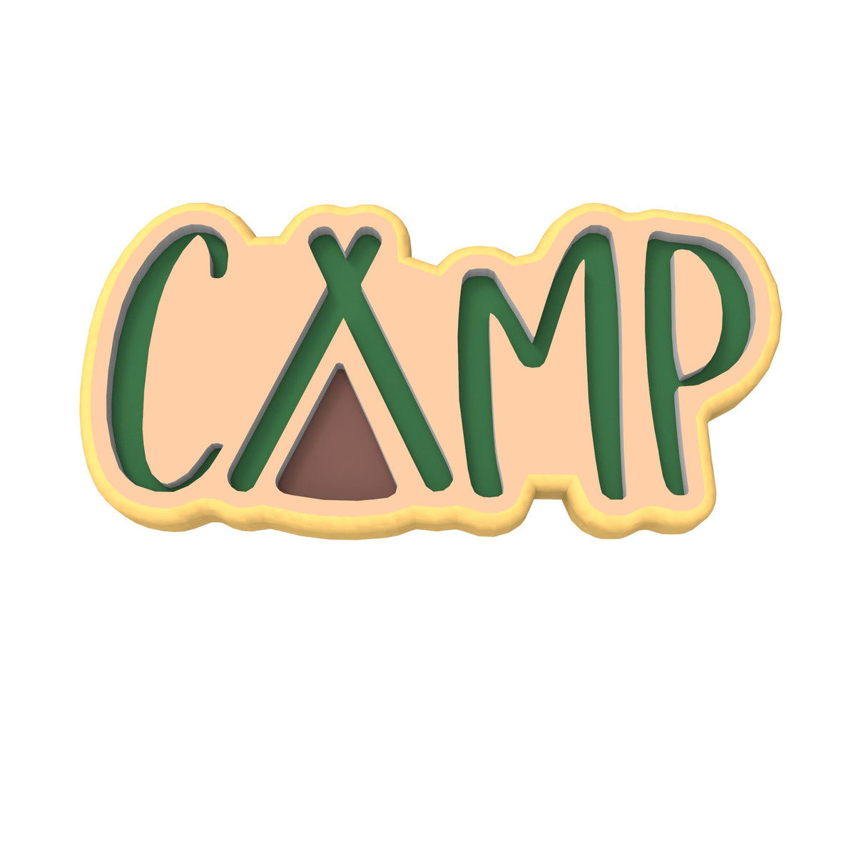 Camp Cookie Cutter | Stamp | Stencil #1 Boys/ Army / Outdoorsman Cookie Cutter Lady 