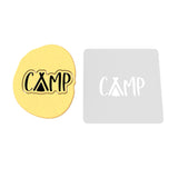 Camp Cookie Cutter | Stamp | Stencil #1 Boys/ Army / Outdoorsman Cookie Cutter Lady 2 Inch Small Cupcake Stamp Only Yes