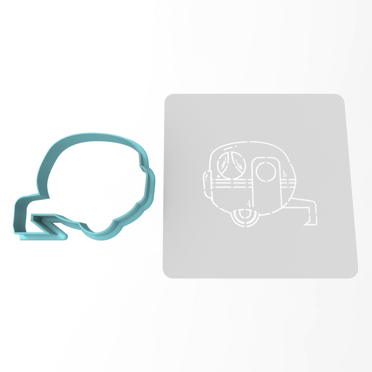 Camper Cookie Cutter | Stamp | Stencil #1