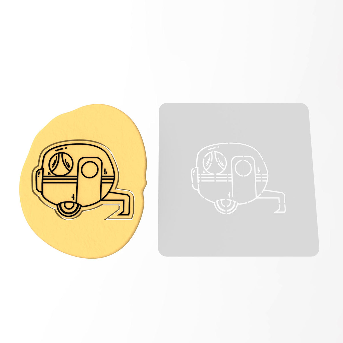 Camper Cookie Cutter | Stamp | Stencil #1