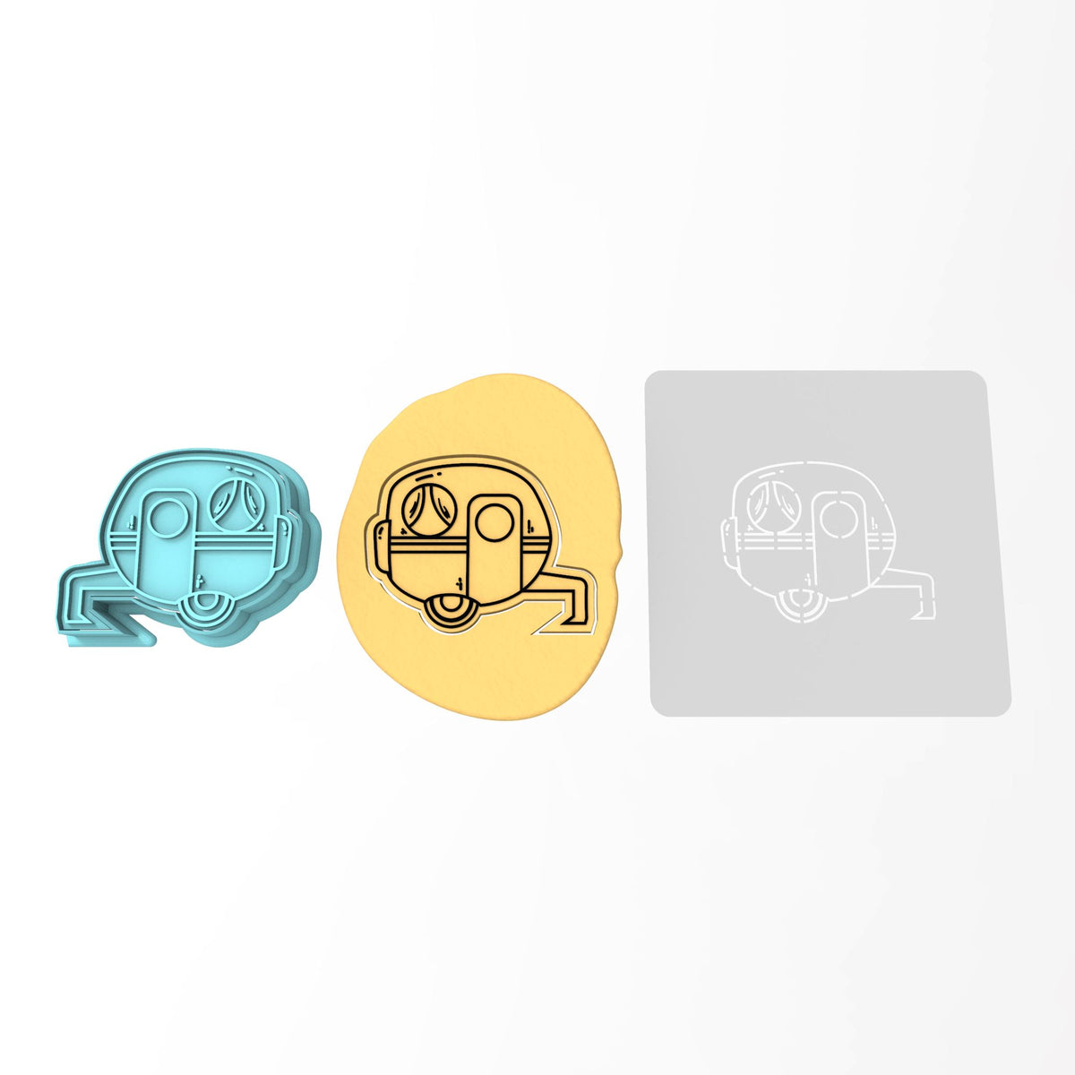 Camper Cookie Cutter | Stamp | Stencil #1