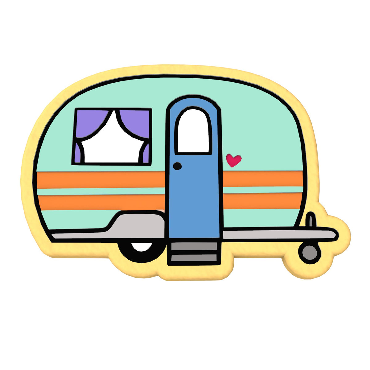 Camper Cookie Cutter | Stamp | Stencil #2 Boys/ Army / Outdoorsman Cookie Cutter Lady 