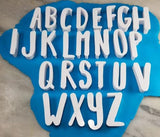 Camper Font Letter Cookie Stamps Set - Letters/ Numbers/ Shapes
