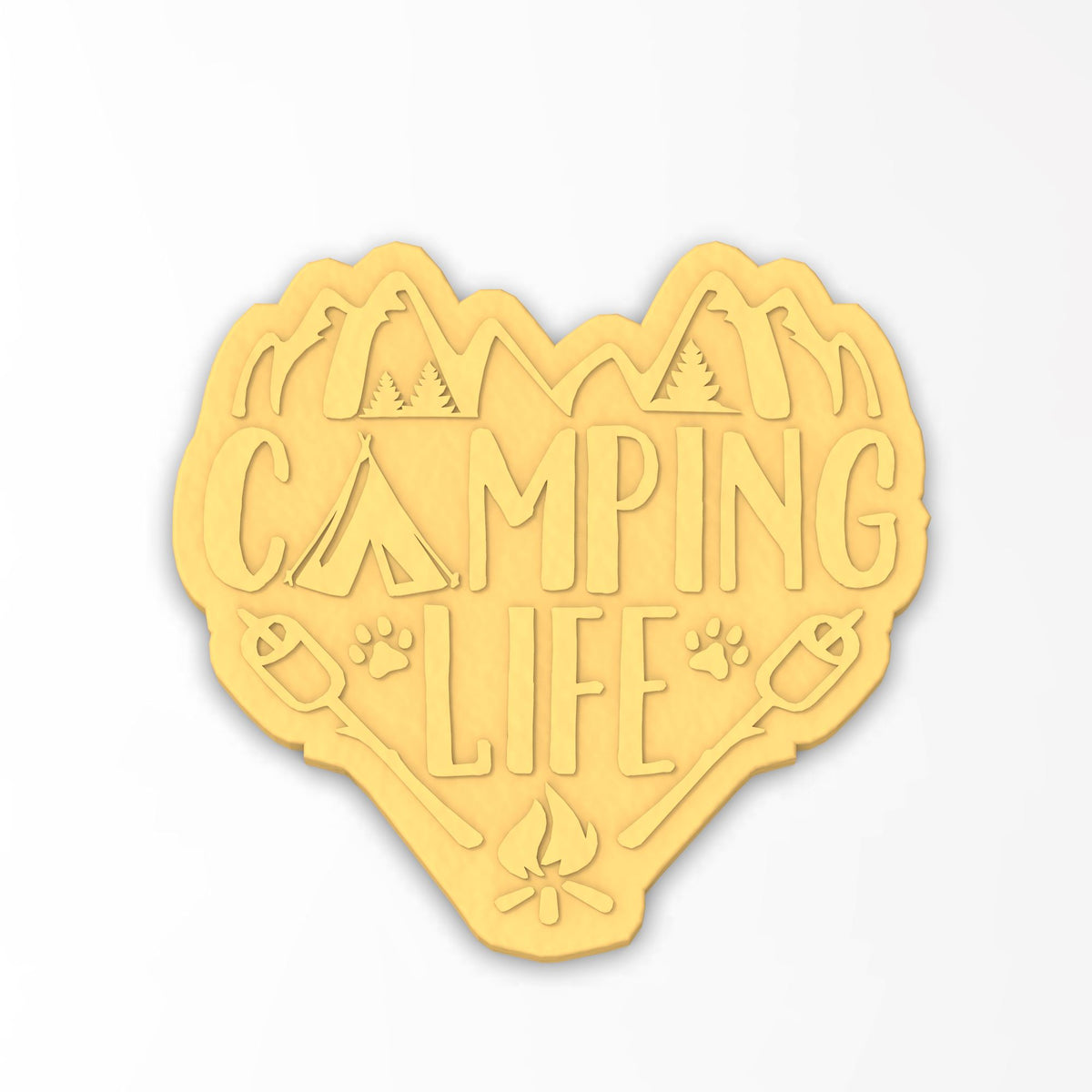 Camping Life Cookie Cutter | Stamp | Stencil #1