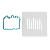 Candles Cookie Cutter | Stamp | Stencil #1