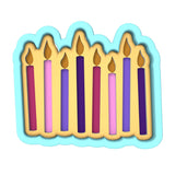 Candles Cookie Cutter | Stamp | Stencil #1