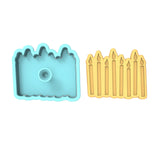 Candles Cookie Cutter | Stamp | Stencil #1