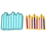 Candles Cookie Cutter | Stamp | Stencil #1