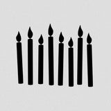 Candles Cookie Cutter | Stamp | Stencil #1