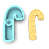 Candy Cane Cookie Cutter | Stamp | Stencil #1