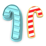 Candy Cane Cookie Cutter | Stamp | Stencil #1