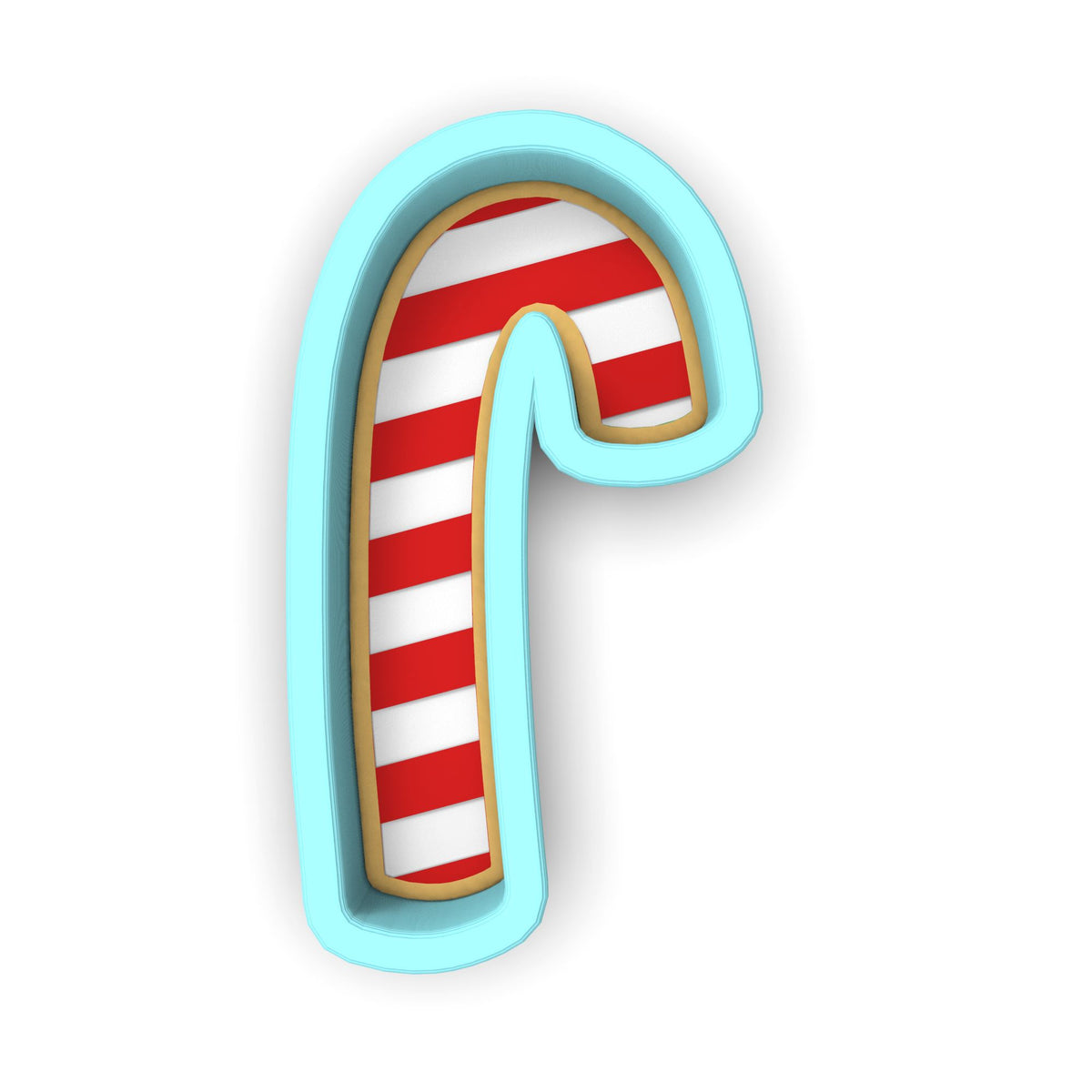 Candy Cane Cookie Cutter | Stamp | Stencil #1