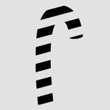 Candy Cane Cookie Cutter | Stamp | Stencil #1