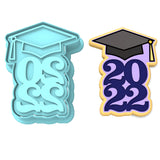 Cap 2022 Cookie Cutter | Stamp | Stencil #2