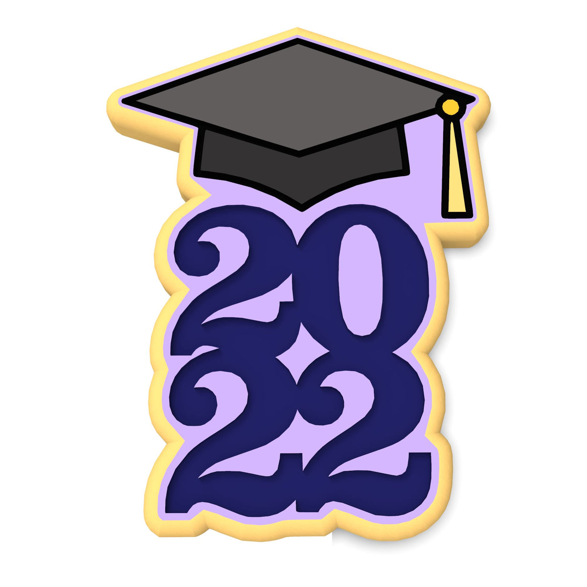 Cap 2022 Cookie Cutter | Stamp | Stencil #2
