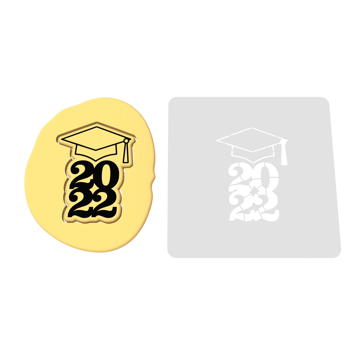 Cap 2022 Cookie Cutter | Stamp | Stencil #2