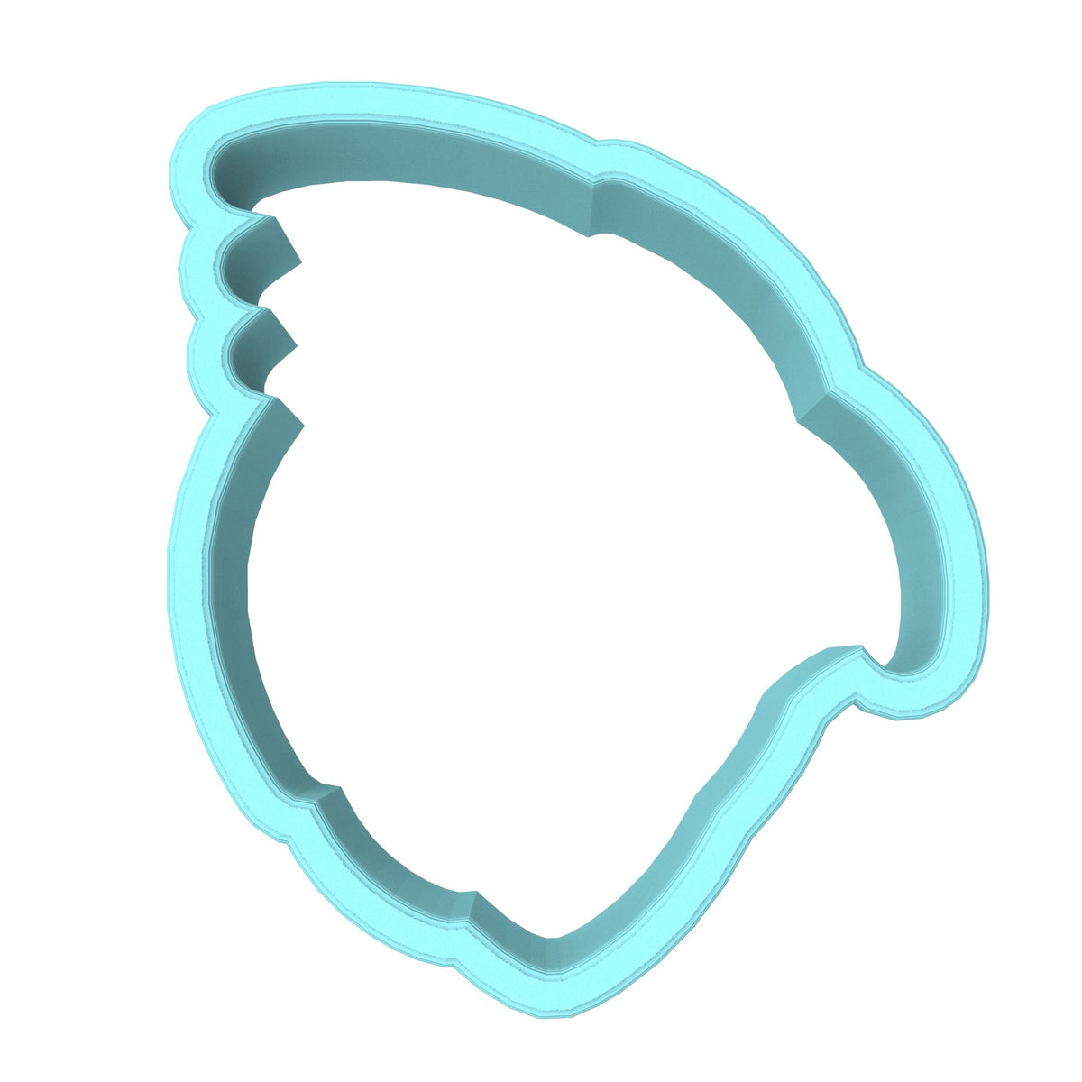 Cardinal Head Cookie Cutter | Stamp | Stencil #2 Animals & Dinosaurs Cookie Cutter Lady MINI - 2 Inches (5cm) Cookie Cutter ONLY (Outline) 