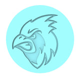 Cardinal Head Cookie Cutter | Stamp | Stencil #2 Animals & Dinosaurs Cookie Cutter Lady MINI - 2 Inches (5cm) Debosser ONLY 