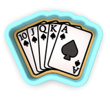 Cards Royal Flush Spades Cookie Cutter | Stamp | Stencil #1