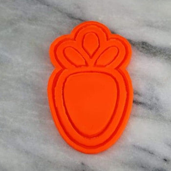 Carrot Cookie Cutter  Stamp & Outline #1