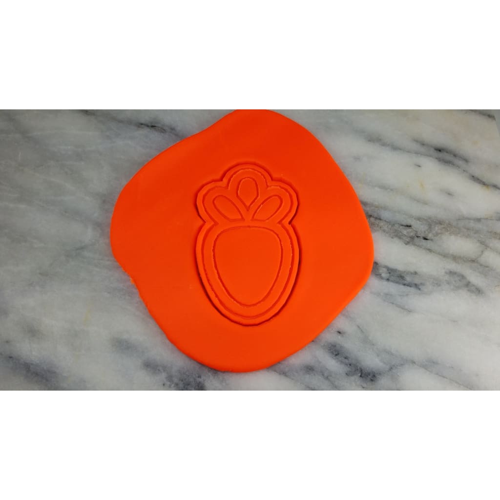 Carrot Cookie Cutter  Stamp & Outline #1