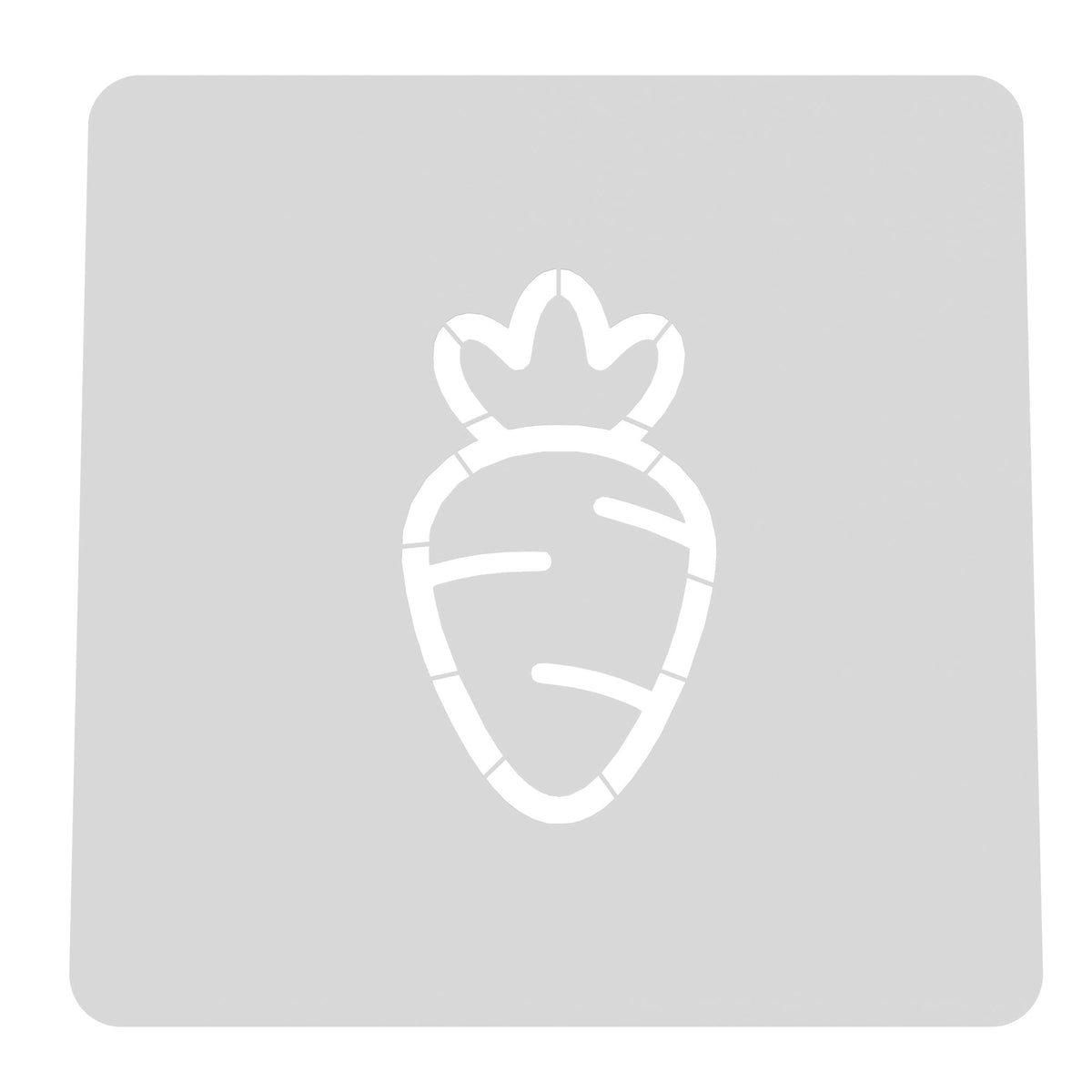 Carrot Cookie Cutter | Stamp | Stencil #2A Animals & Dinosaurs Cookie Cutter Lady MINI - 2 Inches (5cm) Stencil ONLY 