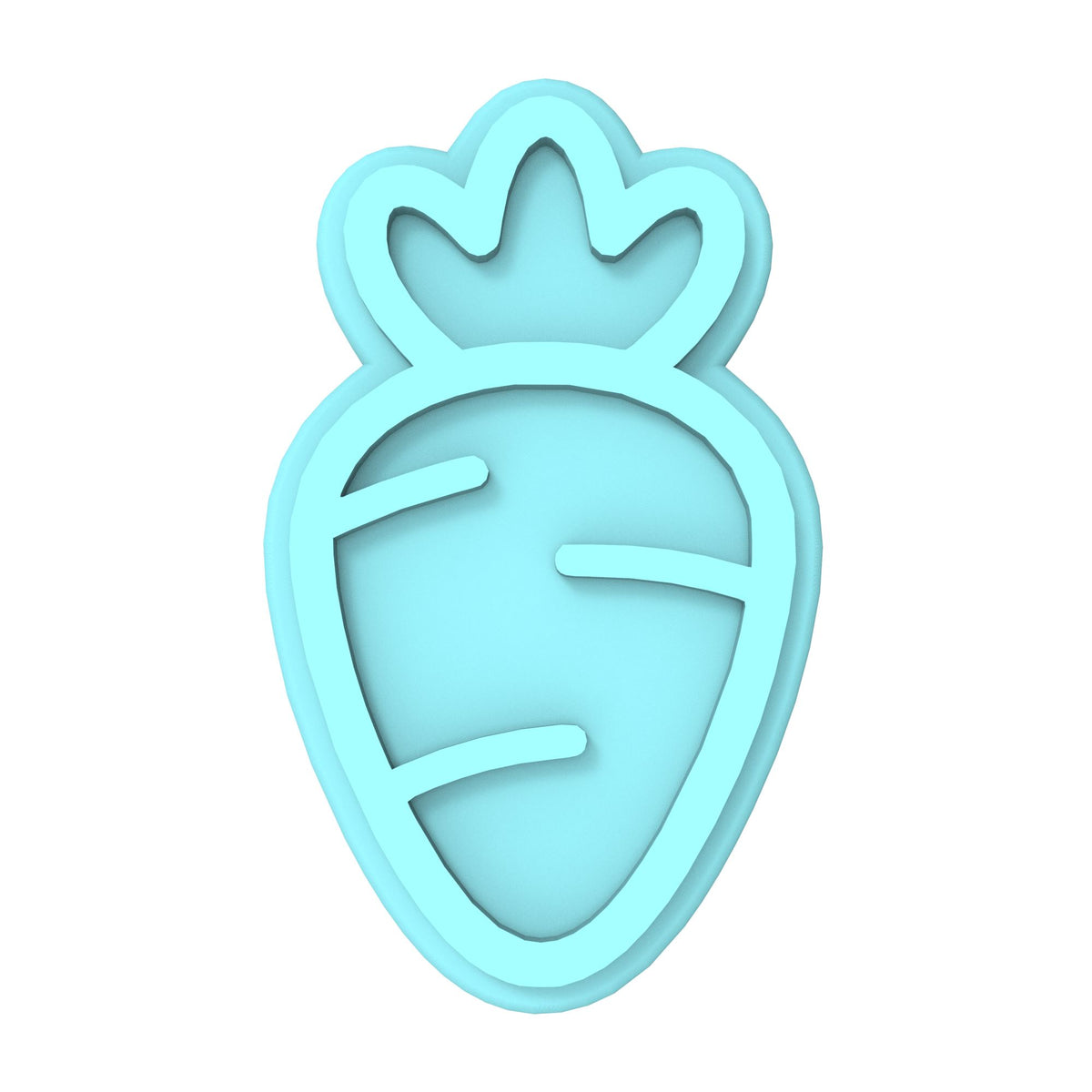 Carrot Cookie Cutter | Stamp | Stencil #2A Animals & Dinosaurs Cookie Cutter Lady MINI - 2 Inches (5cm) Stamp ONLY 