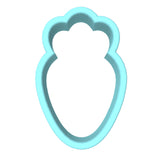 Carrot Cookie Cutter | Stamp | Stencil #2A Animals & Dinosaurs Cookie Cutter Lady MINI - 2 Inches (5cm) Cookie Cutter ONLY (Outline) 