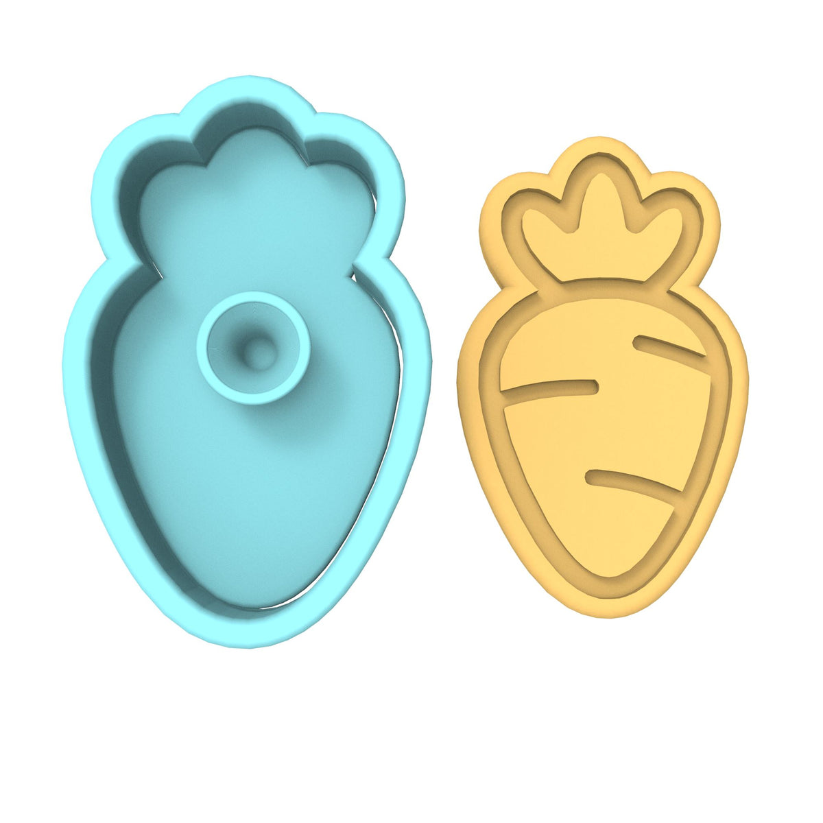 Carrot Cookie Cutter | Stamp | Stencil #2A Animals & Dinosaurs Cookie Cutter Lady 