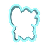 Carrot Patch Cookie Cutter | Stamp | Stencil Animals & Dinosaurs Cookie Cutter Lady MINI - 2 Inches (5cm) Cookie Cutter ONLY (Outline) 