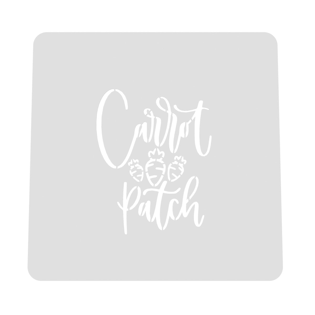 Carrot Patch Cookie Cutter | Stamp | Stencil Animals & Dinosaurs Cookie Cutter Lady MINI - 2 Inches (5cm) Stencil ONLY 