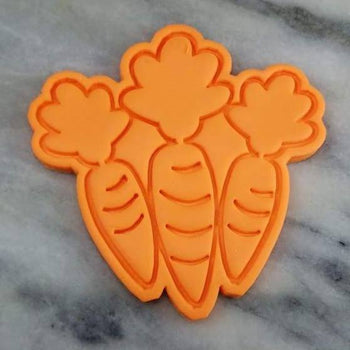 Carrots Bundled Cookie Cutter  Stamp & Outline #1