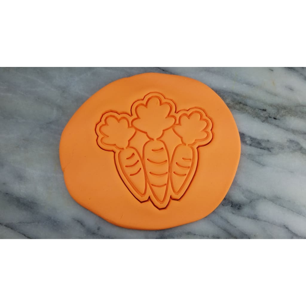 Carrots Bundled Cookie Cutter  Stamp & Outline #1