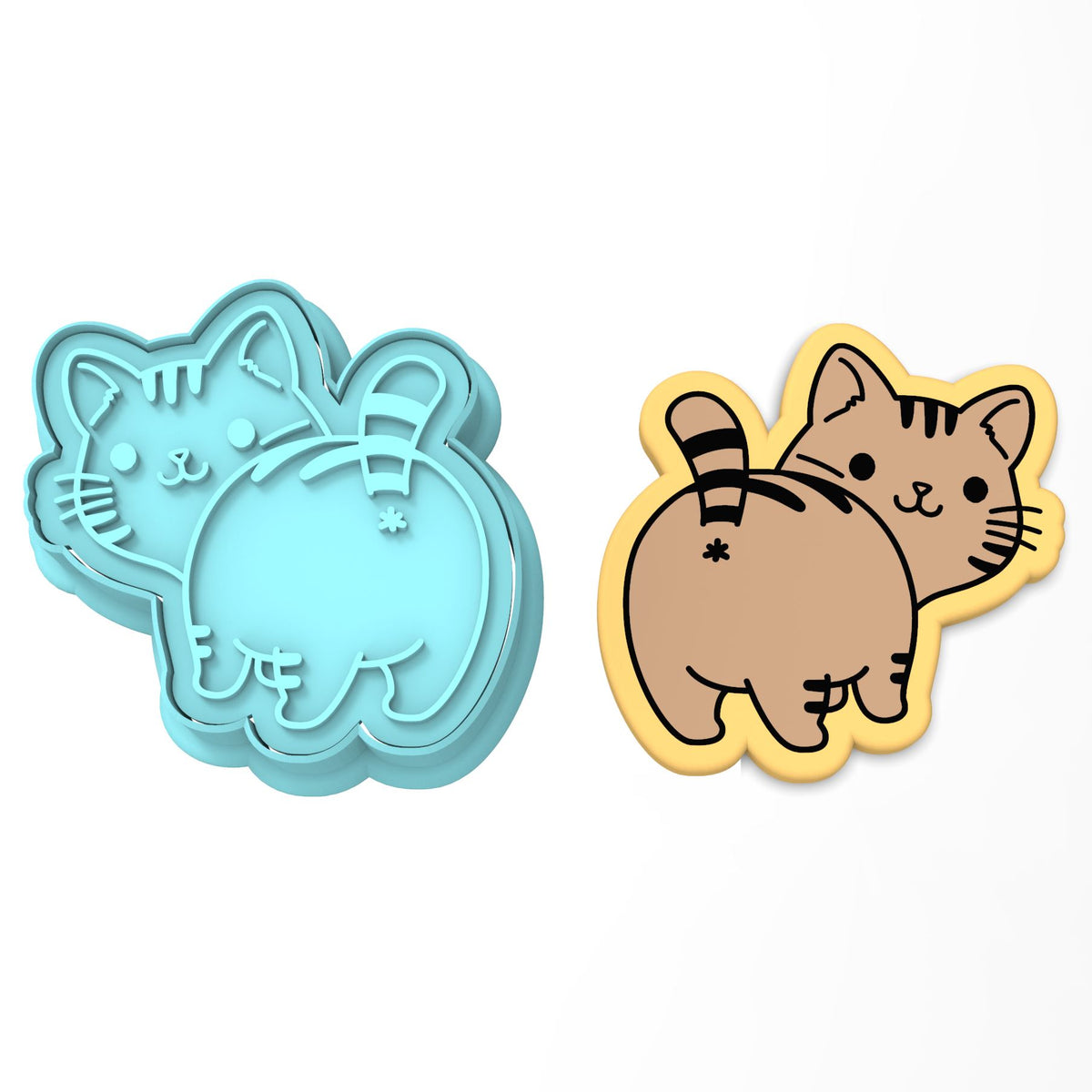 Cat Butt Cookie Cutter | Stamp | Stencil #1