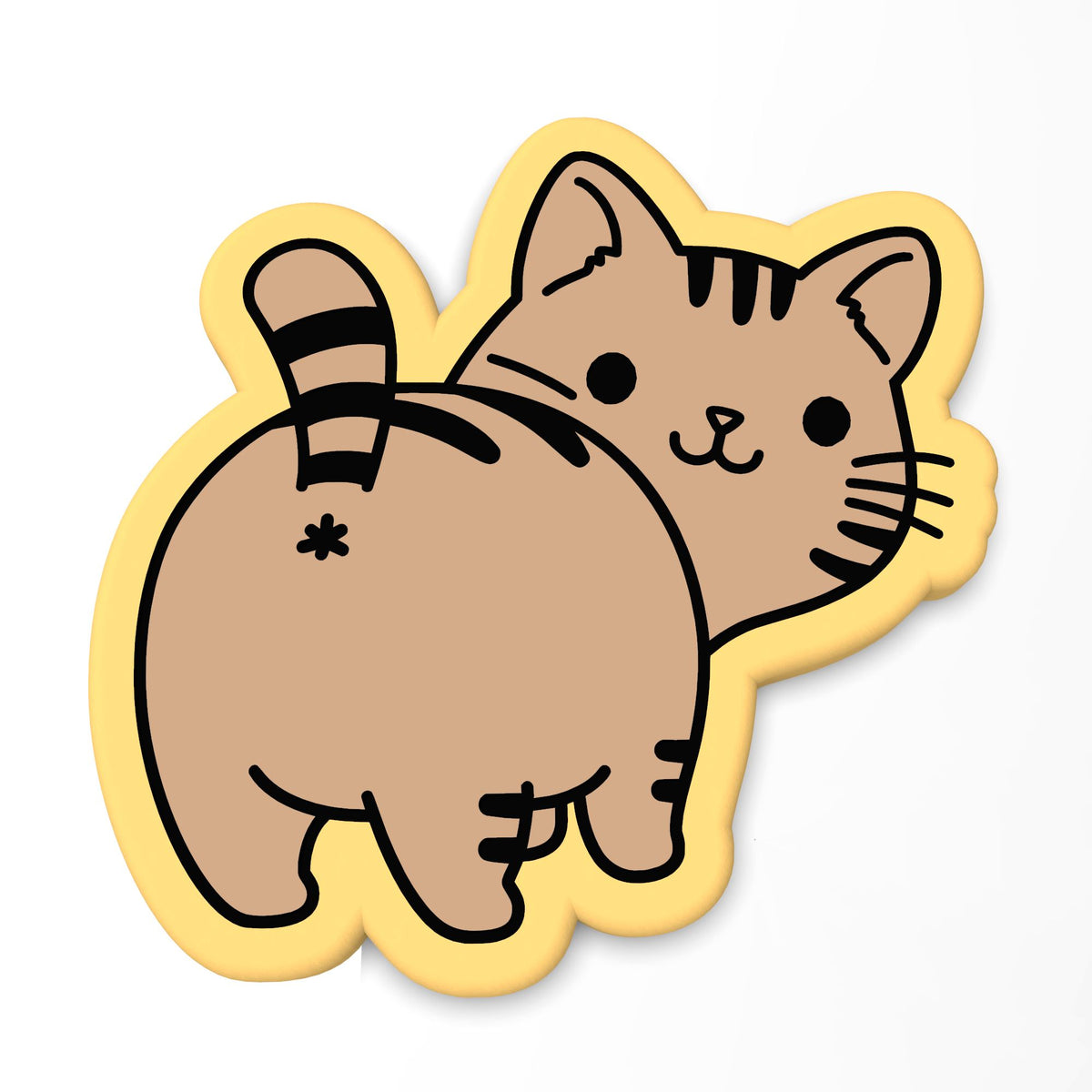 Cat Butt Cookie Cutter | Stamp | Stencil #1