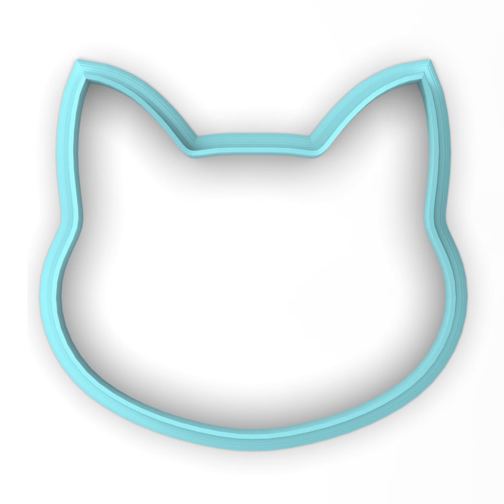 Cat Face Cookie Cutter Outline #3 CBD Dogs & Cats Cookie Cutter Lady 