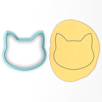 Cat Face Cookie Cutter Outline #3 CBD Dogs & Cats Cookie Cutter Lady 