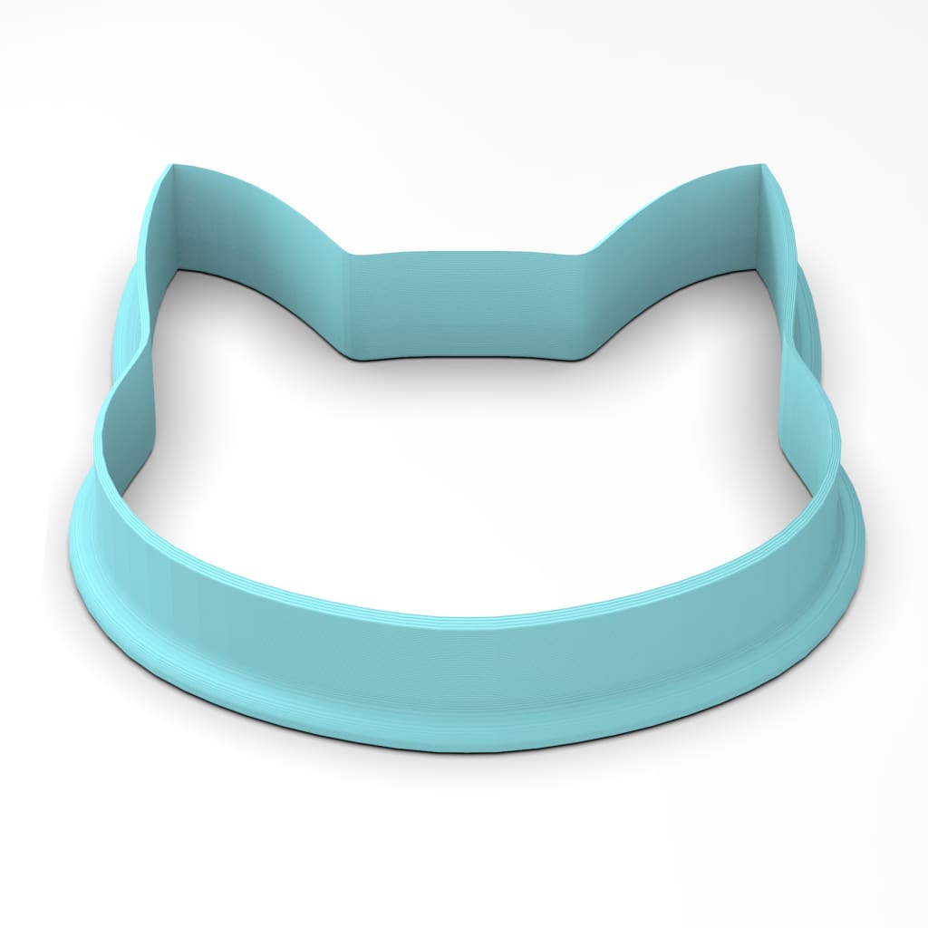Cat Face Cookie Cutter Outline #3 CBD Dogs & Cats Cookie Cutter Lady 