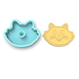 Cat Face Cookie Cutter | Stamp | Stencil #1 Halloween / Fall Cookie Cutter Lady 
