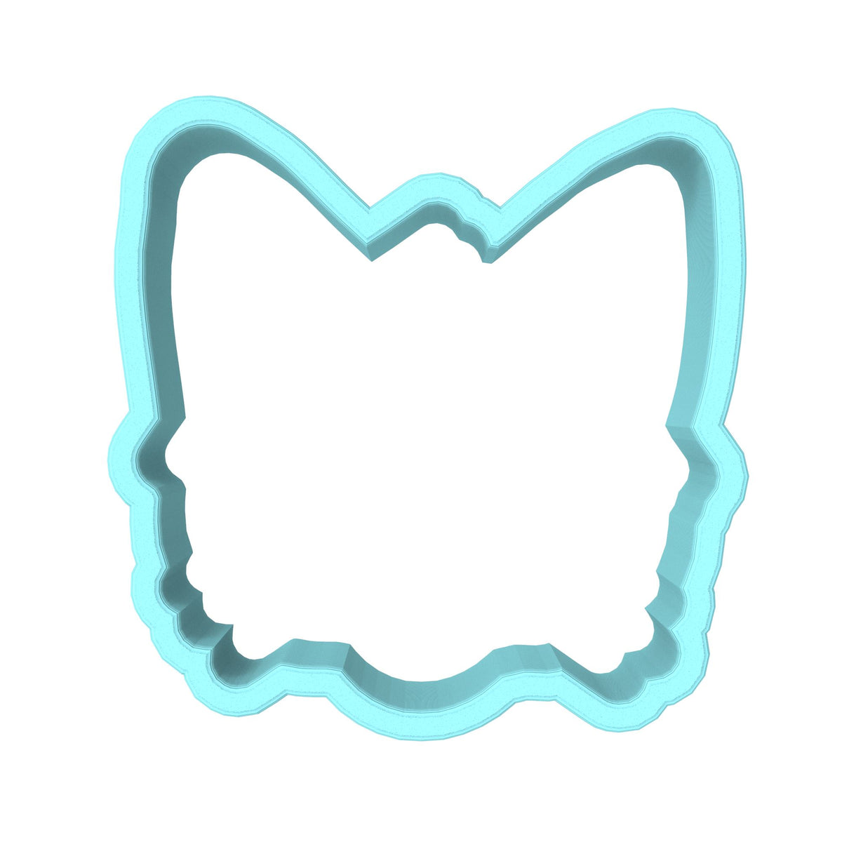 Cat Face Cookie Cutter | Stamp | Stencil #A Animals & Dinosaurs Cookie Cutter Lady MINI - 2 Inches (5cm) Cookie Cutter ONLY (Outline) 