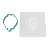 Cat in Christmas Wreath Cookie Cutter | Stamp | Stencil