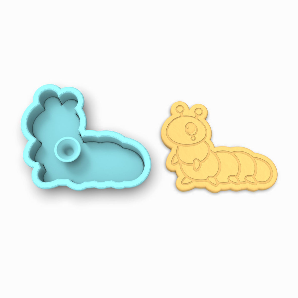 Caterpillar Cookie Cutter | Stamp | Stencil #1