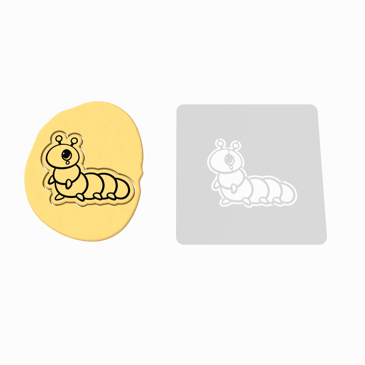 Caterpillar Cookie Cutter | Stamp | Stencil #1