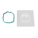 Cauldron Bubbling Cookie Cutter | Stamp | Stencil #1