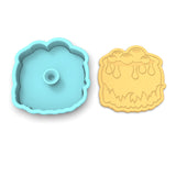 Cauldron Bubbling Cookie Cutter | Stamp | Stencil #1
