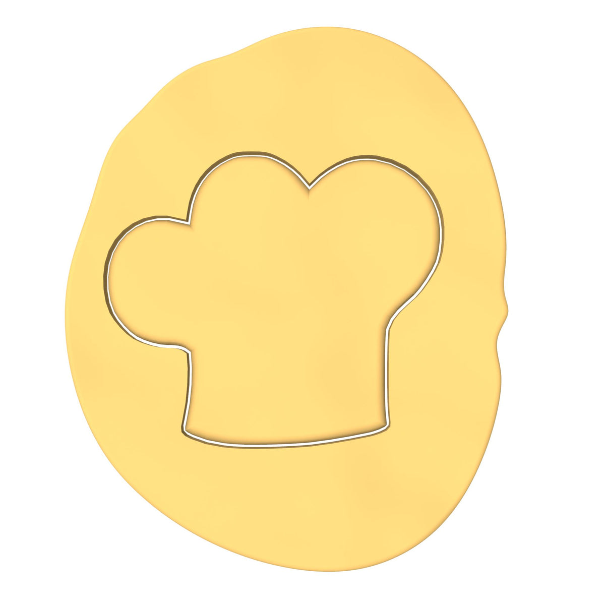 CBD Chef's Hat Cookie Cutter Outline #1 Miscellaneous Cookie Cutter Lady 
