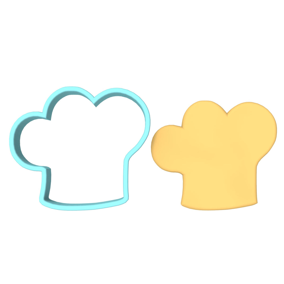 CBD Chef's Hat Cookie Cutter Outline #1 Miscellaneous Cookie Cutter Lady 