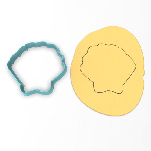 CBD Clam Shell Cookie Cutter Outline #1 Beach / Summer Cookie Cutter Lady 