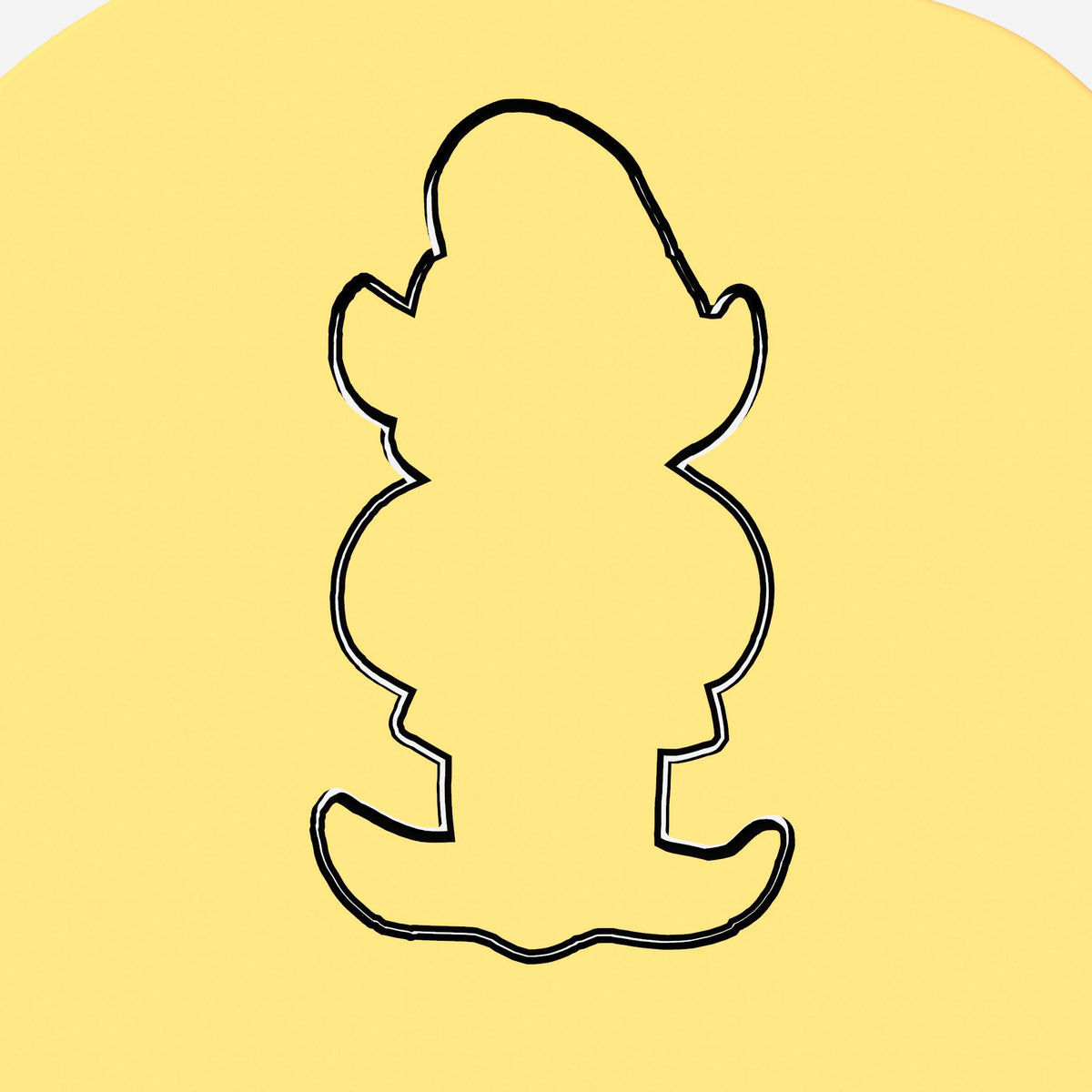 CBD Elf Cookie Cutter Outline #1 Miscellaneous Cookie Cutter Lady 